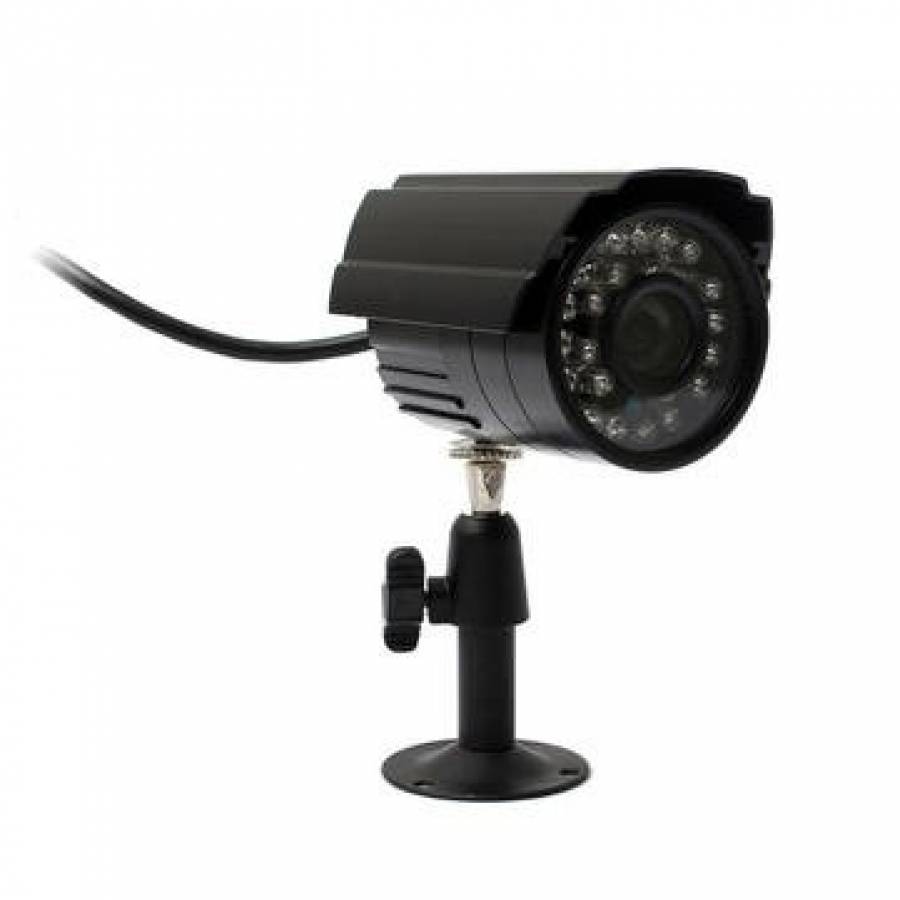 Camera KlaussTech supraveghere video CCTV, lentila 3,6mm 24 leduri, infrarosu , negru