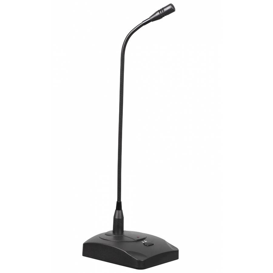 Microfon de conferinta cu gat flexibil, cu fir negru