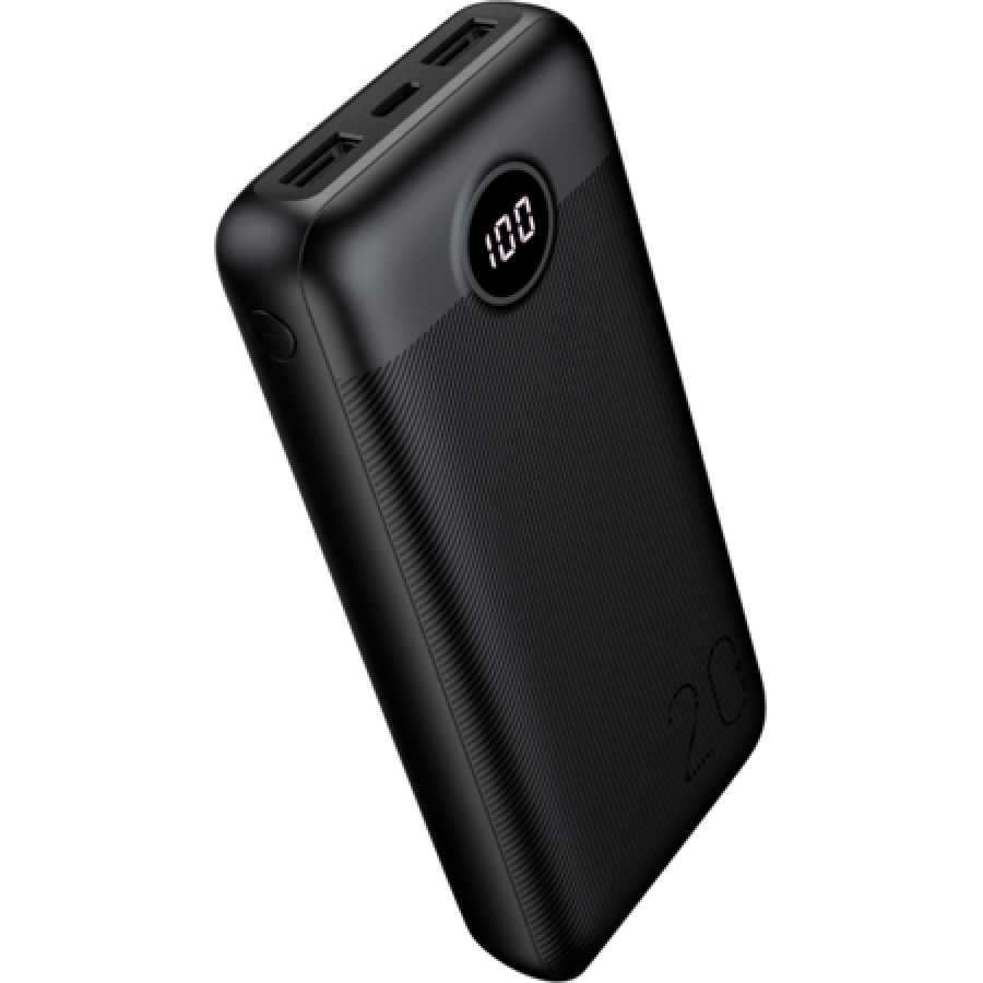 Baterie externa, 20.000mAh, Fast charging, 3 Porturi, Ecran SMART LED