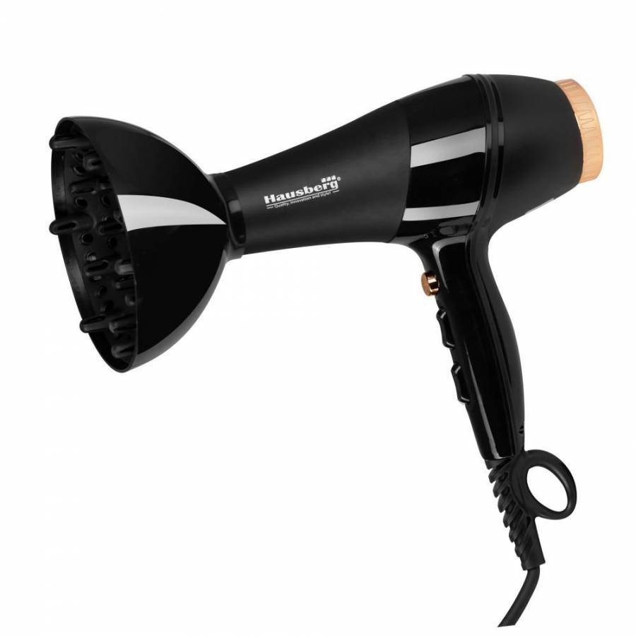 Uscator de par,2 trepte viteza, 3 trepte temperatura, negru