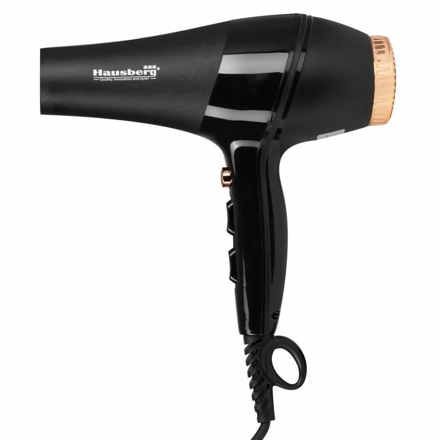 Uscator de par,2 trepte viteza, 3 trepte temperatura, negru