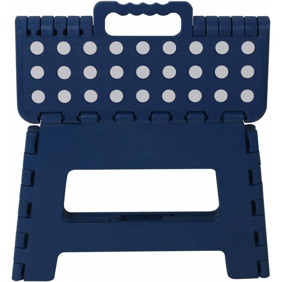 Scaun pliabil inaltator pentru copii KlaussTech, 22 cm, culoare albastru