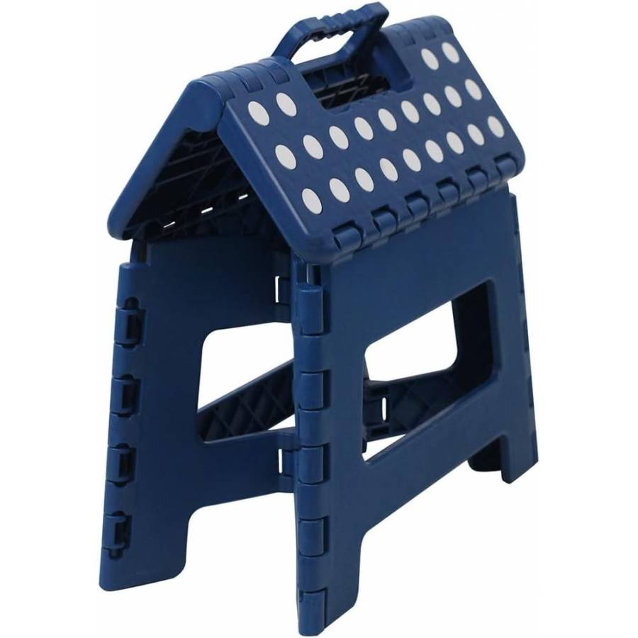 Scaun pliabil inaltator pentru copii KlaussTech, 22 cm, culoare albastru