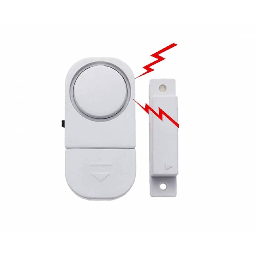 Alarma usa Senzor magnetic fără fir,90dB alb
