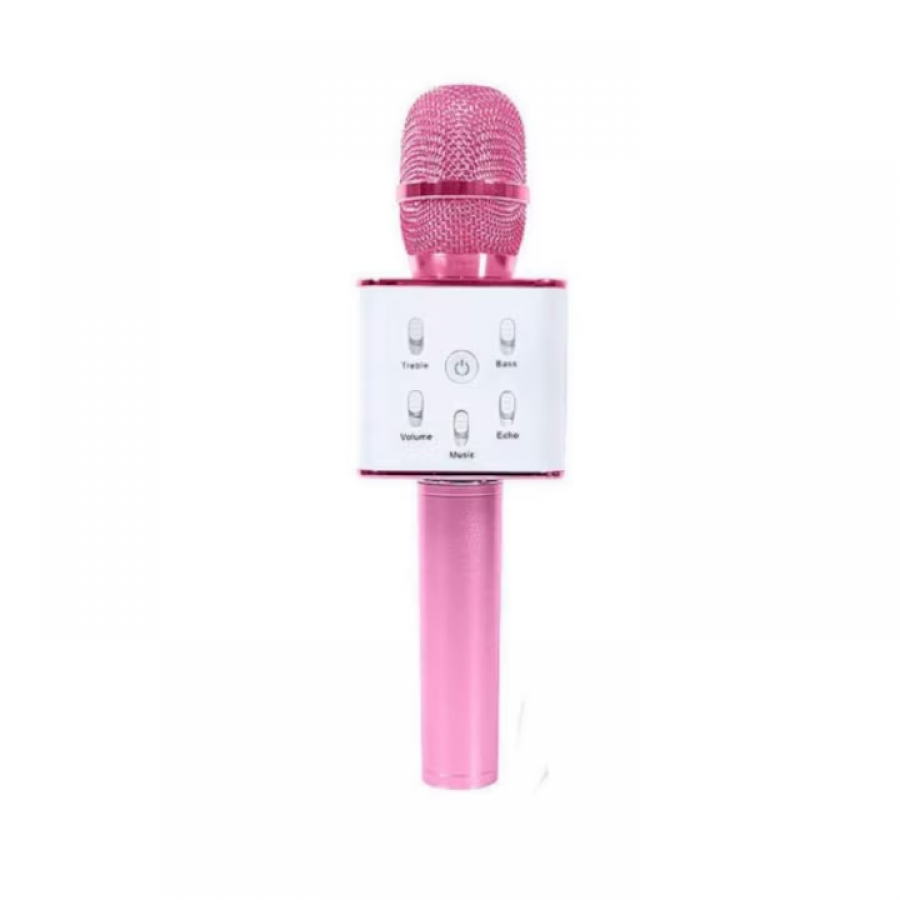Microfon Klausstech Karaoke Cu Bluetooth Si Boxa Incorporata roz, KlaussTech