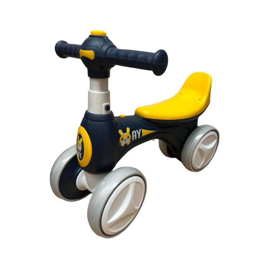 Trotineta pentru Copii, KlaussTech, Roti din Plastic, Muzica, Scoate Baloane, Negru