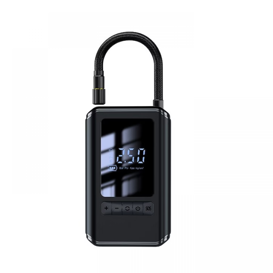 Compresor auto portabil cu ecran LCD, 12V, 130 PSI, 30L/min