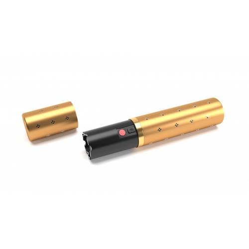 Electrosoc Tip Ruj Klausstech, Functie De Lanterna, Impermeabil, Metal, auriu