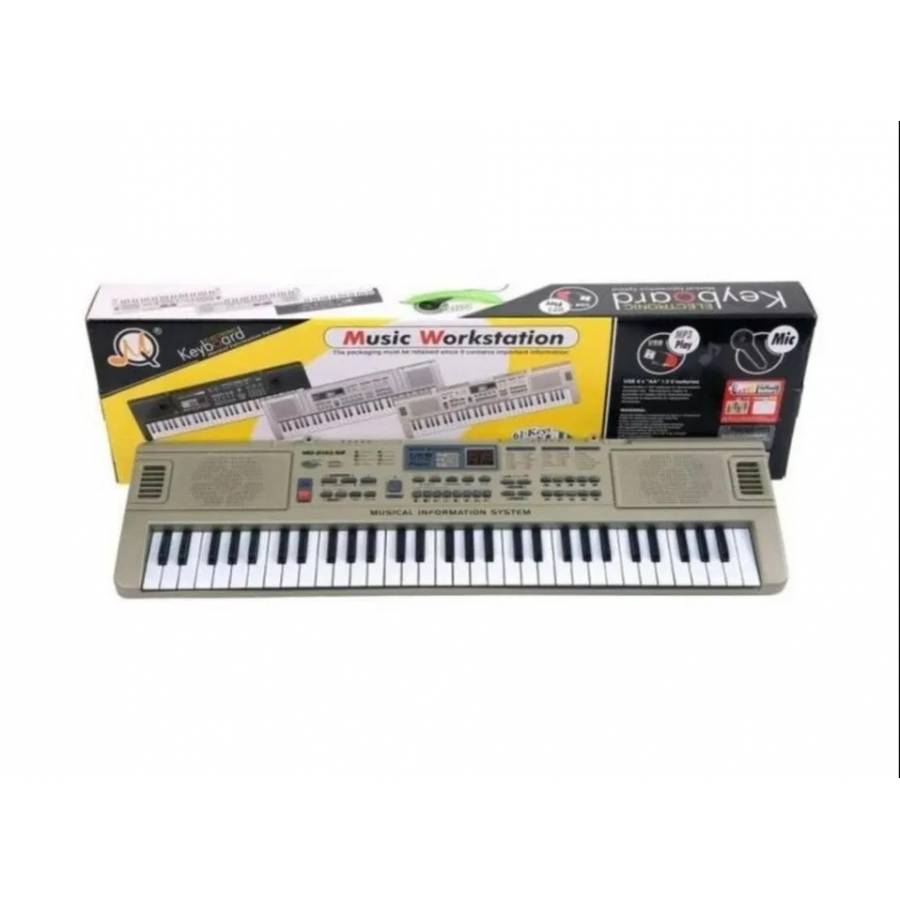 Orga electronică pentru copii 61 clape, USB boxe MP3 microfon