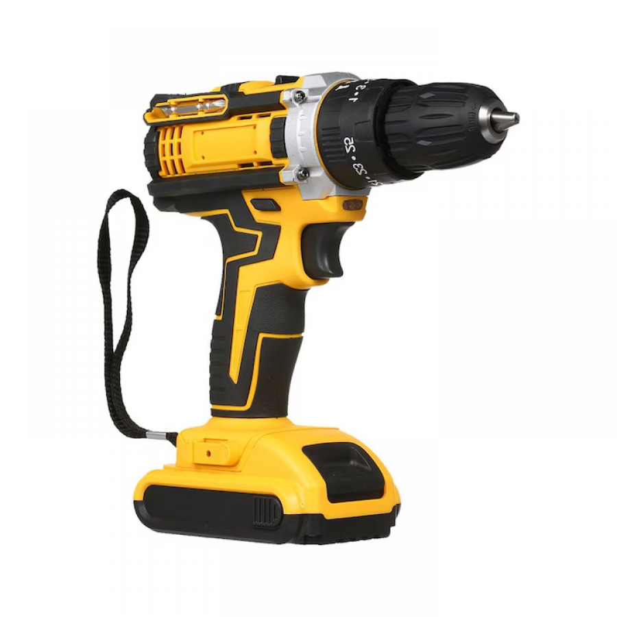 Trusa Bormasina Cu Percutie, 26 De Accesorii, 2 Acumulatori De 36V Inclusi, Galben / Negru