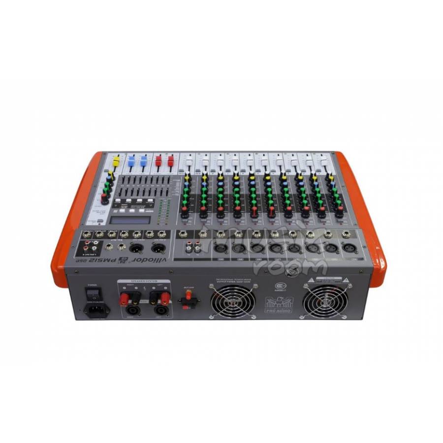 Consolă de mixare activă Vlliodor cu 12 canale, Putere 2 x 500 W