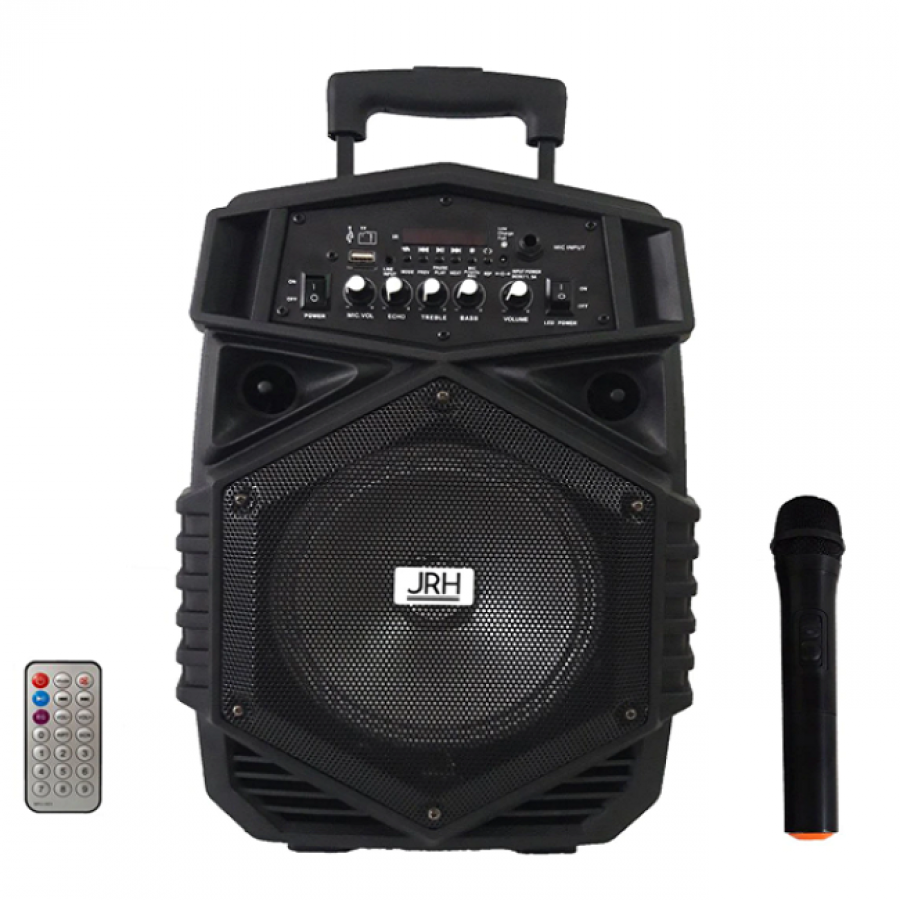 Boxa Bluetooth Activa, Portabila, Tip Troller, Jrh A84 , Microfon Inclus, Bluetooth, Aux, Radio Fm, Port Usb