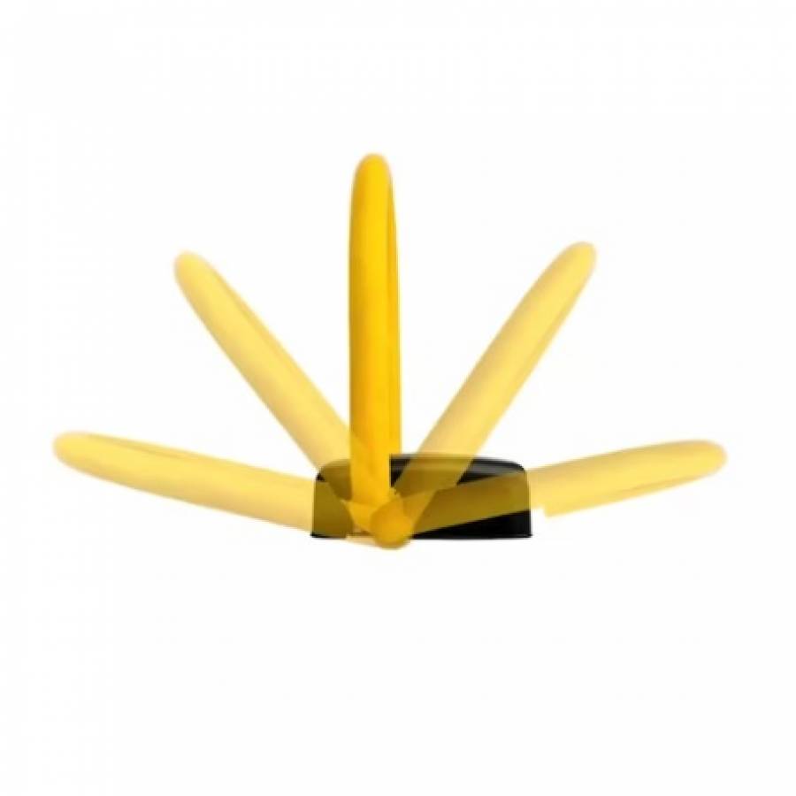 Blocator de parcare automat  KlaussTech cu telecomanda, rezistent la apa, anti furt, galben