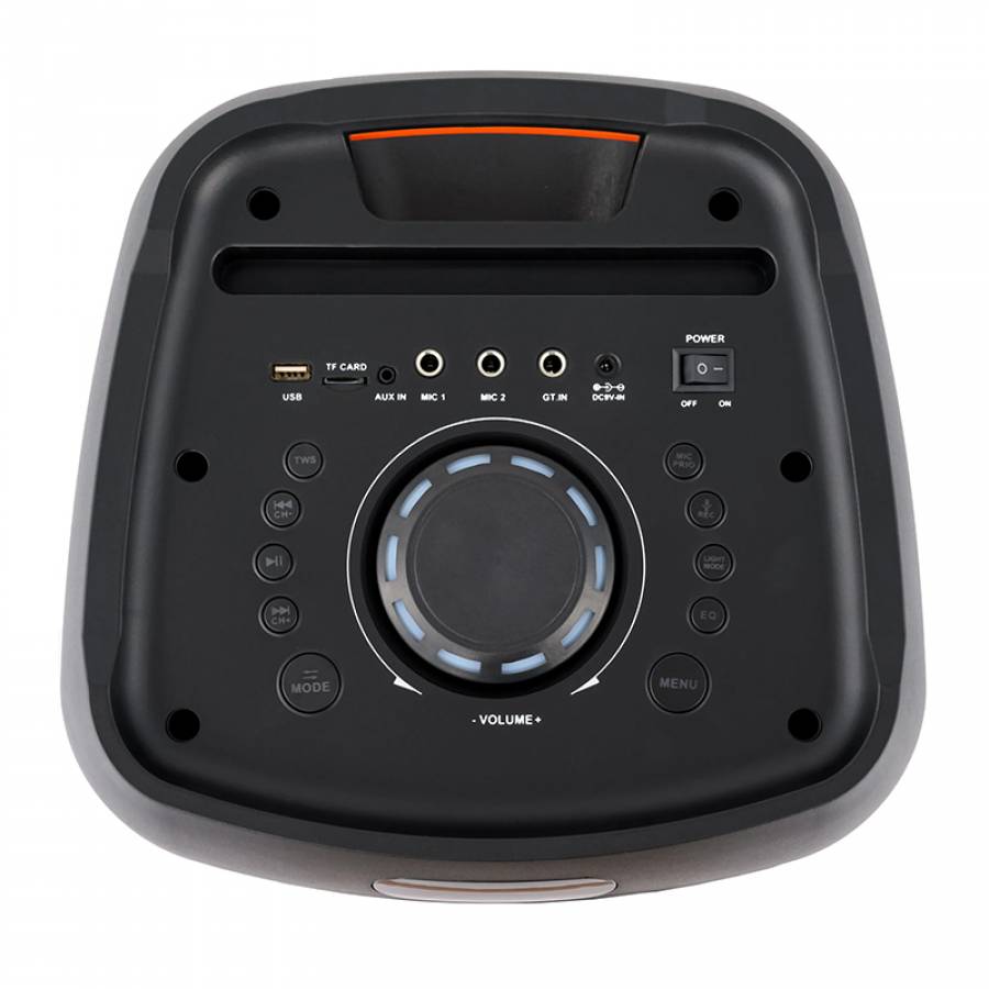 Boxa profesionala portabila , 800 W, LED RGB, microfon wireless, AUX, USB, telecomanda