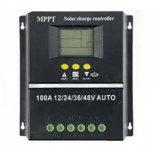 Controler solar LED KlaussTech , MPPT, 12V/24V/36V/48V, 100A, Regulator pentru panou solar