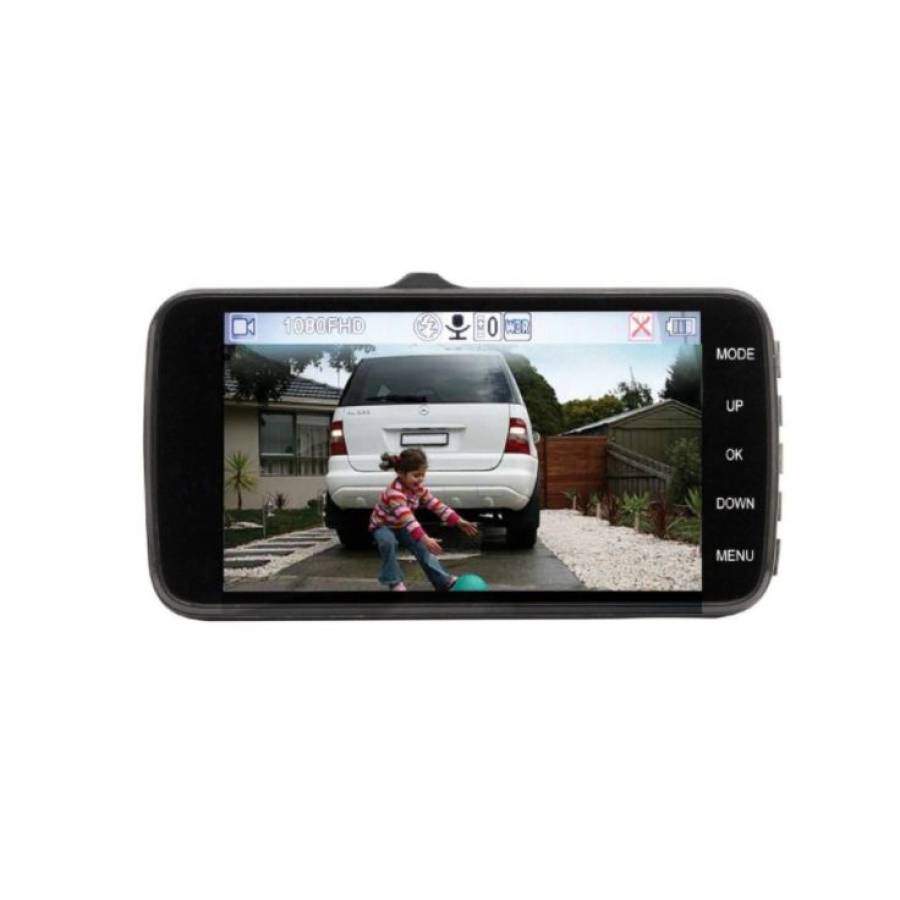 Camera Auto Dubla Dvr Full Hd, Lcd 4 Inch, Acumulator 1000 Ma, 12/24 V