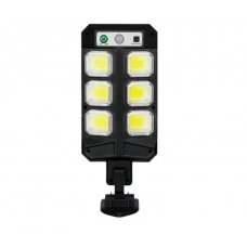 Lampa solara , 5V, 3 moduri iluminare, Senzor miscare, Telecomanda, Negru