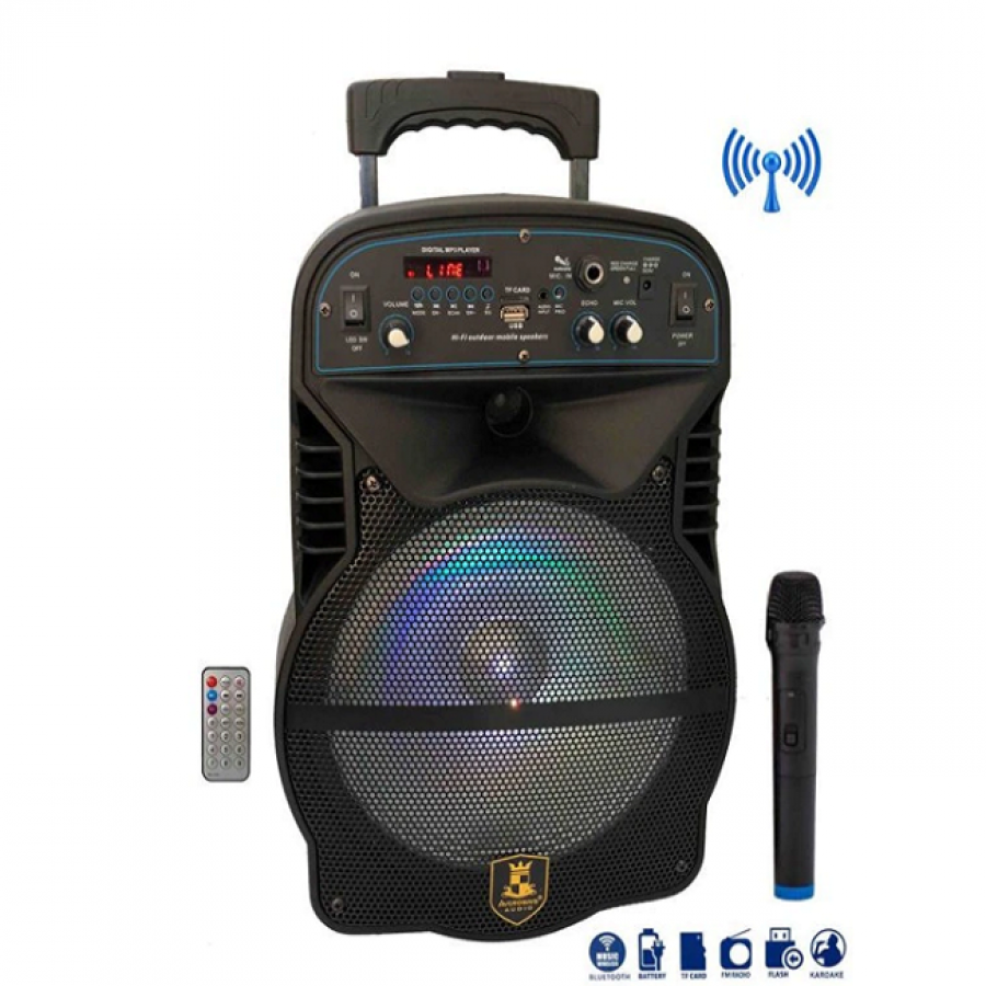 Boxa Bluetooth Activa, Portabila, Troller, Bluetooth, Aux, Radio Fm, Usb 120w