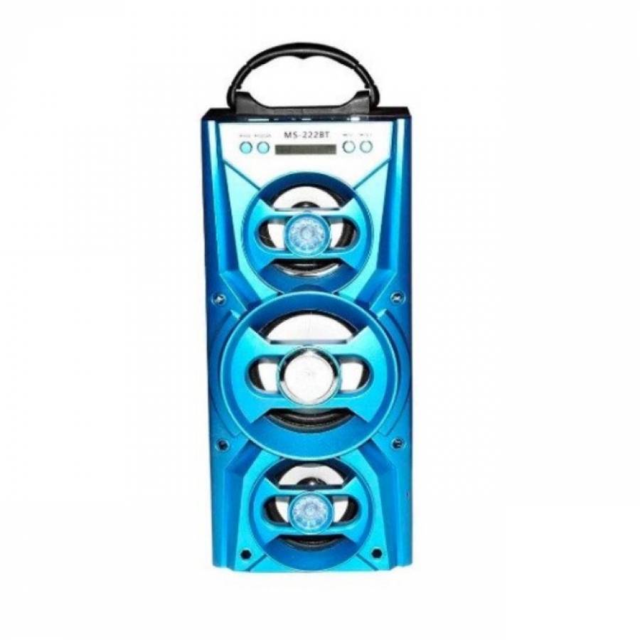 Boxa Portabila Cu Bluetooth, Sd Card, Usb, Intrare Microfon, Jocuri Lumini Disco, Argintiu