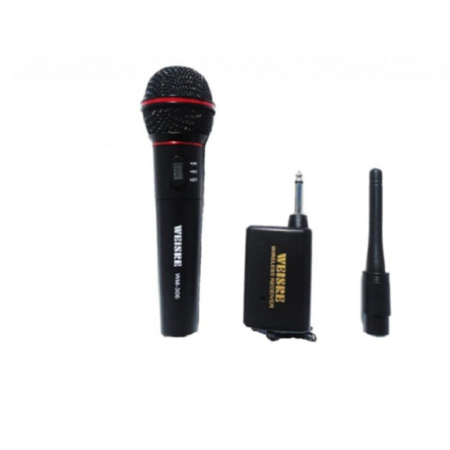 Microfon Klausstech Fara Fir Si Statie, Wireless, Negru