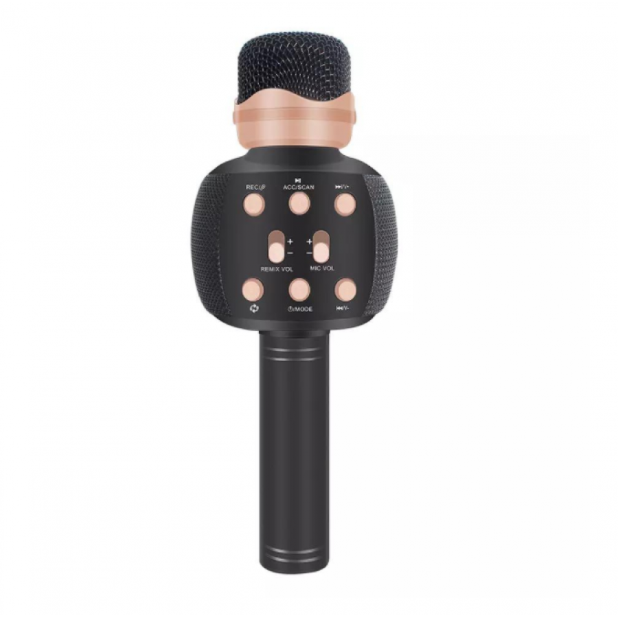 Microfon Wireless , Negru Cu Roz, Q-m2911