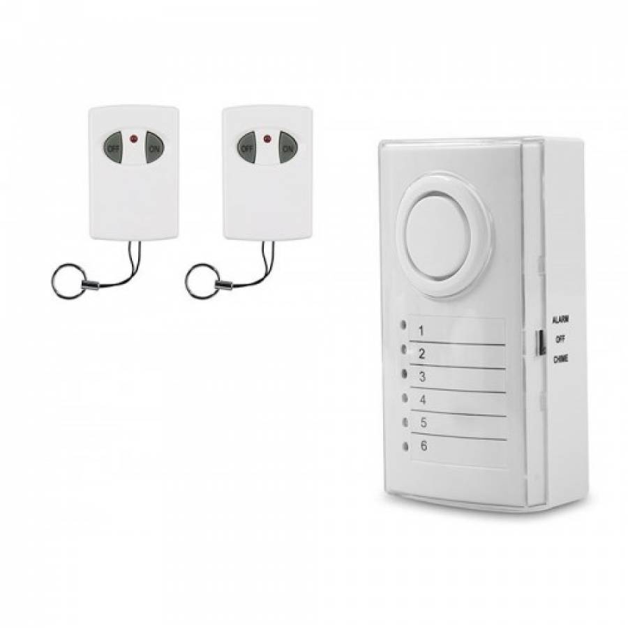 Sistem alarma wireless antifurt KlaussTech, 6 senzori, telecomanda