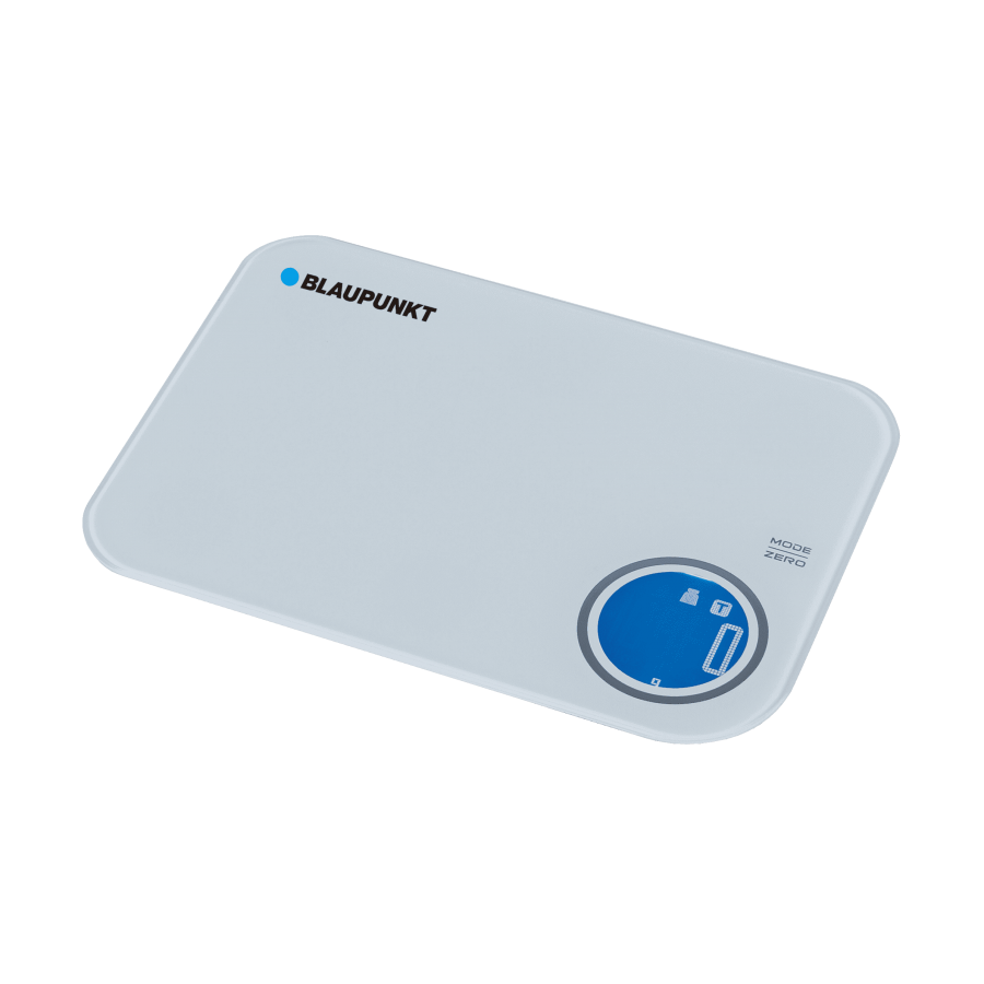 Cantar de bucatarie Blaupunkt, 5kg, butoane touch, 2 X AAA, Alb
