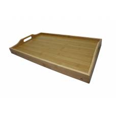 Tava Pentru Servire Din Lemn Cu Dimensiuni 50 X 30 X 22 Cm, Usor De Curatat, Intretinere Usoara, Manere, Ergonomica