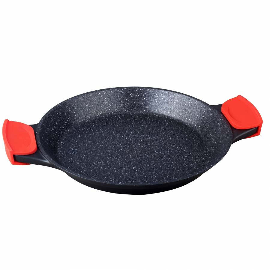 Tigaie marmurata pentru paella ,32 cm,cu protectie manere