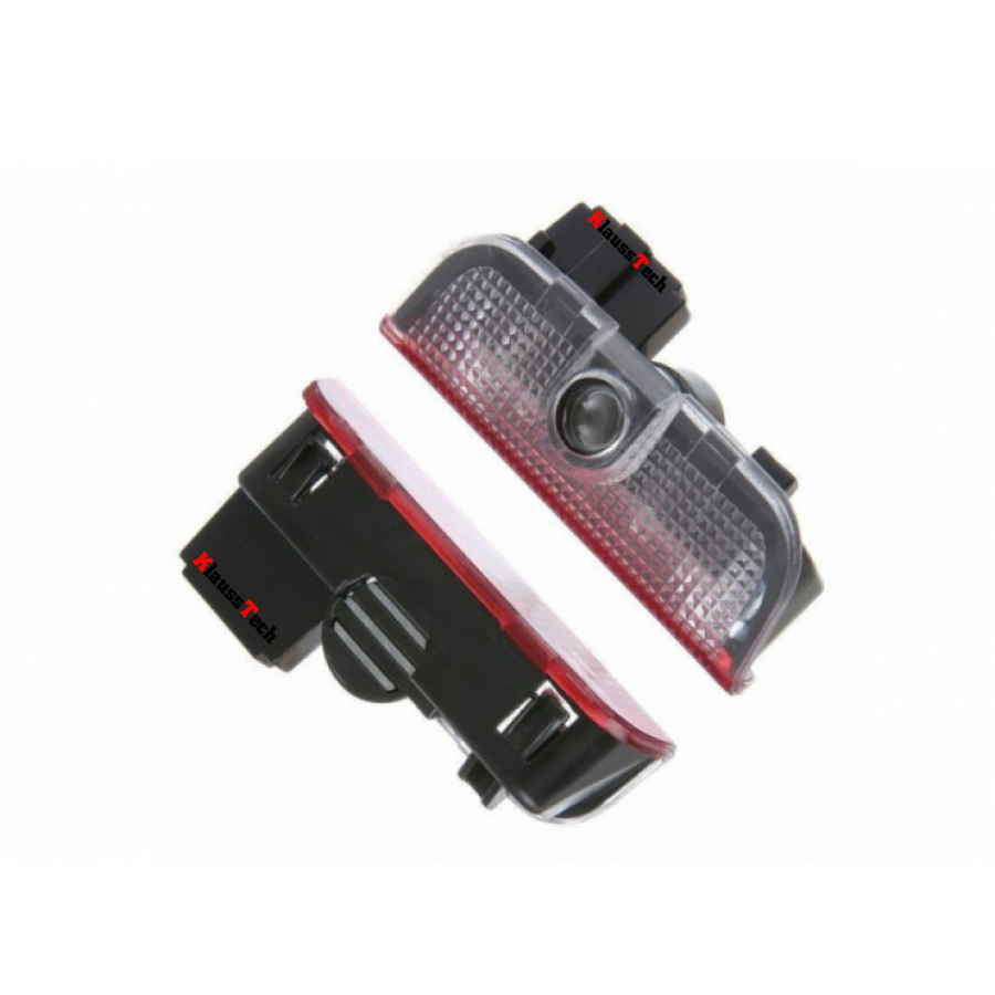 Set Lampa pentru Portiera, KlaussTech, Proiecteaza Logo-ul Volkswagen, 3D, LED, Ergonomica