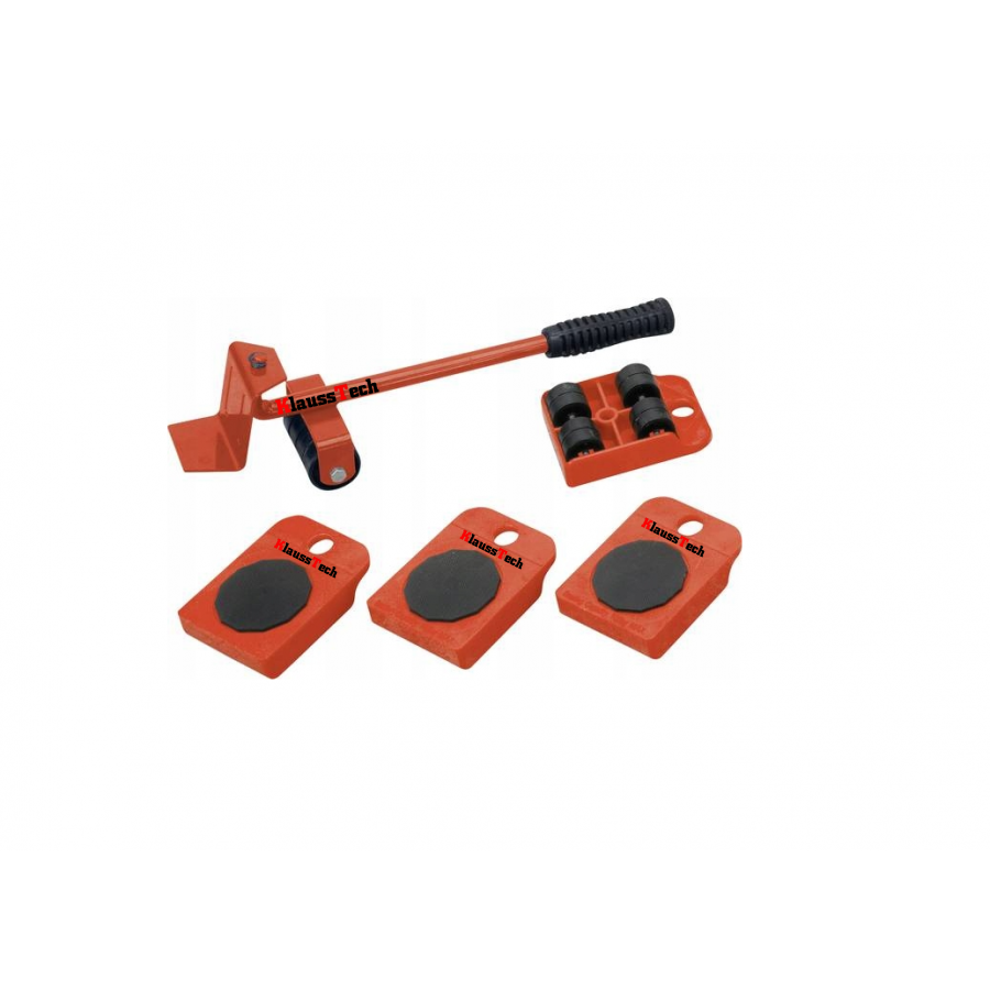 Set Echipament pentru Transportat si Ridicat, KlaussTech, Destinat pentru Mobila, Ergonomic, Portocaliu