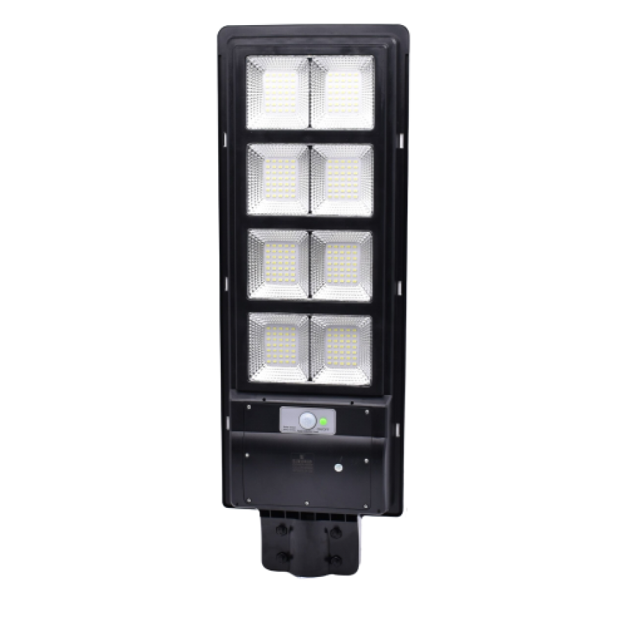 Lampa Solara, Senzor de Miscare, Putere 400W, Telecomanda, 280 LED-uri, Negru