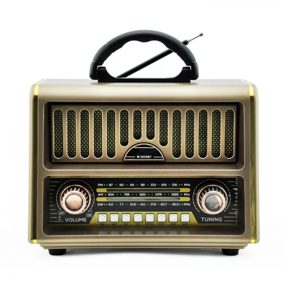 Radio Portabil, MP3, TF, SD, USB, FM, AM, SW, AUX, BT, Telecomanda, Retro