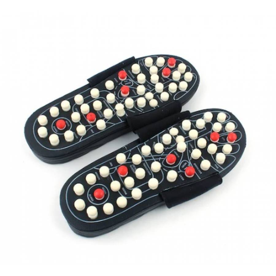 Papuci reflexoterapie picioare KlaussTech cu presopunctură pentru bărbați și femei, marimea 44