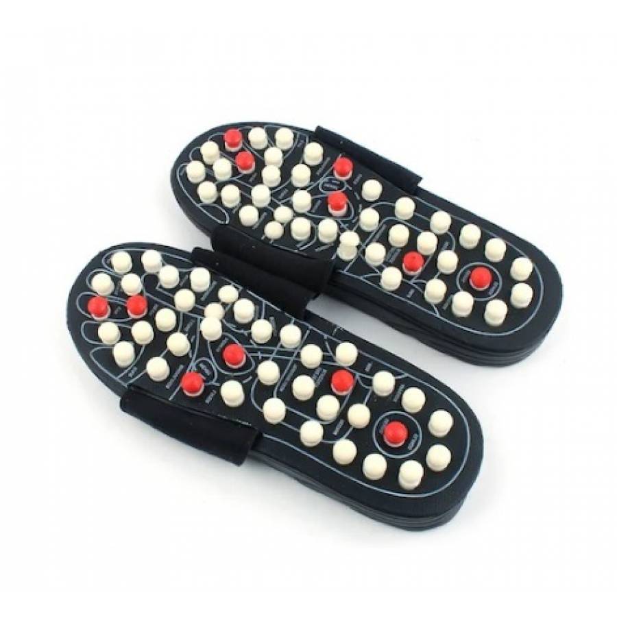 Papuci reflexoterapie picioare KlaussTech cu presopunctură pentru bărbați și femei, marimea 44