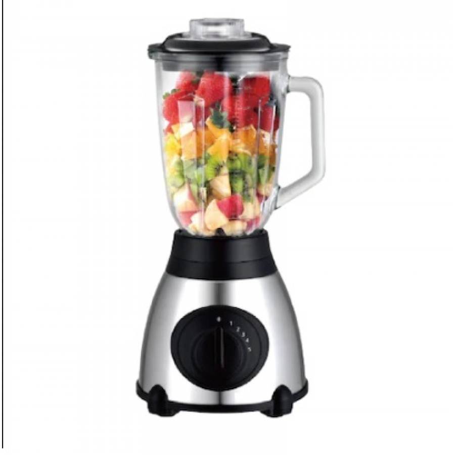 Blender cu rasnita, 1000 W, 1.5 l, carcasa inox, bol sticla