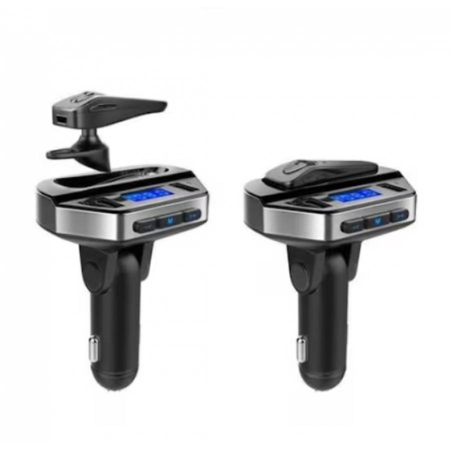 Kit modulator KlaussTech FM si MP3 Handsfree cu casca bluetooth