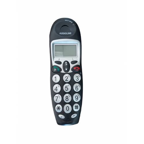 Telefon digital fara fir, taste mari, 30 contacte, negru