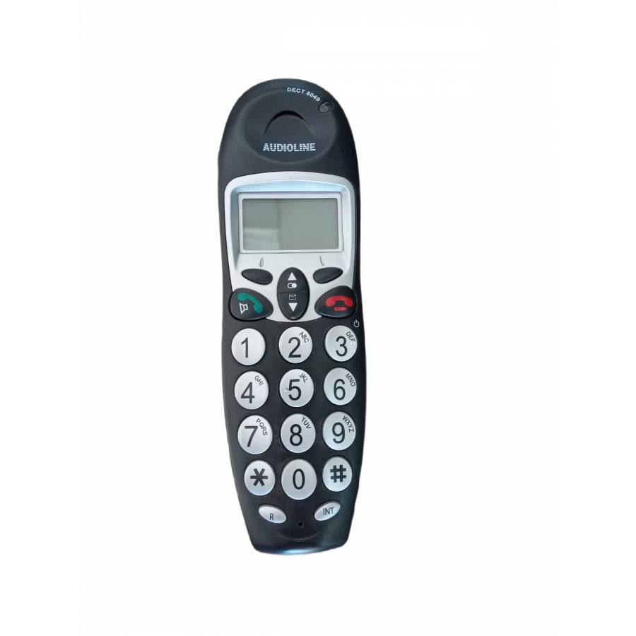 Telefon digital fara fir, taste mari, 30 contacte, negru