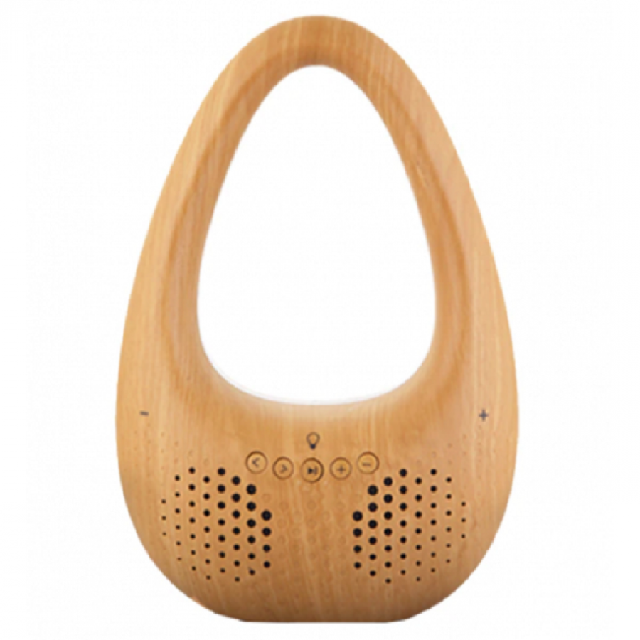 Boxa Portabila, Putere 10w, Bluetooth 4.2,  Butoane Tactile, Baterie 3600 Mah, Lumini Led, Aux 3.5mm, Distanta De Operare 10m, Maro