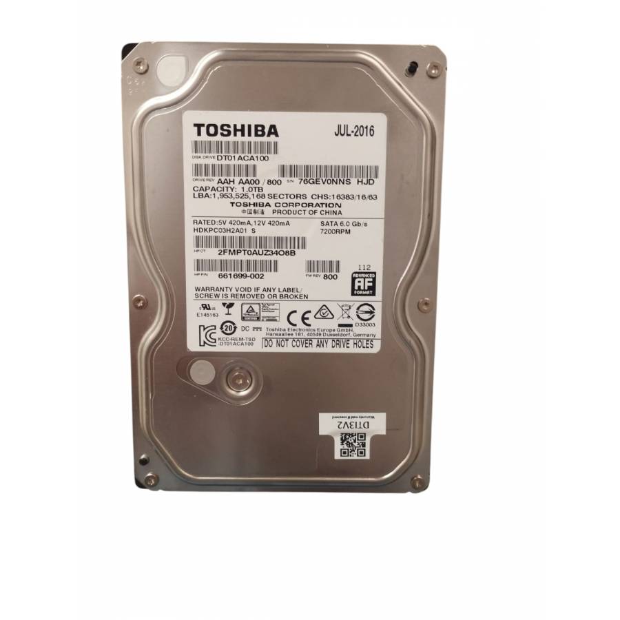 Hdd Hp 1tb 6g Sata 7200rpm, 843266-b21
