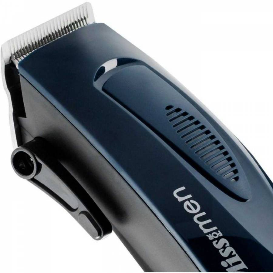 Aparat de tuns, cu 8 accesorii, albastru