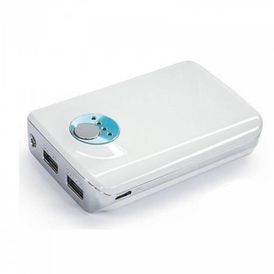 Incarcator extern Power Bank pentru telefon, 10000 mAh, alb