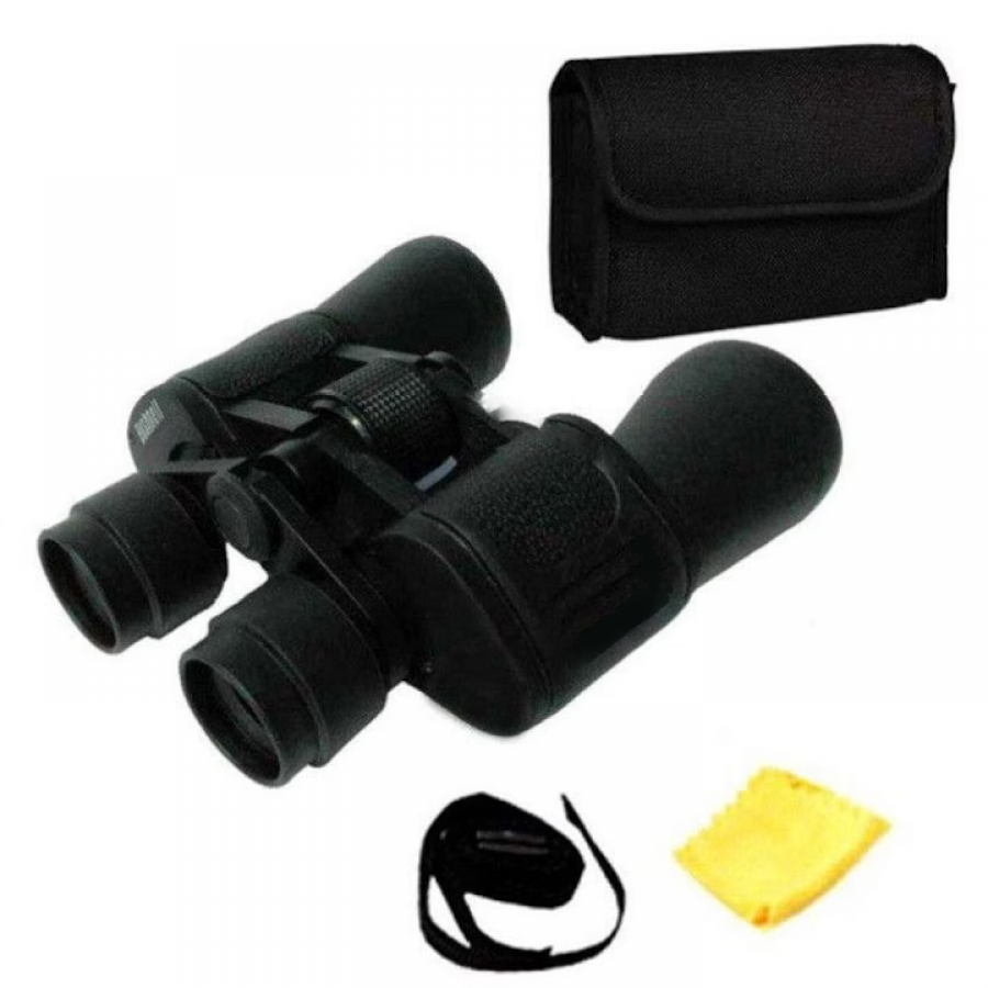 Binoclu Klausstech 20x50, Husa Cu Snur, Capace Protectie Oculare, Laveta