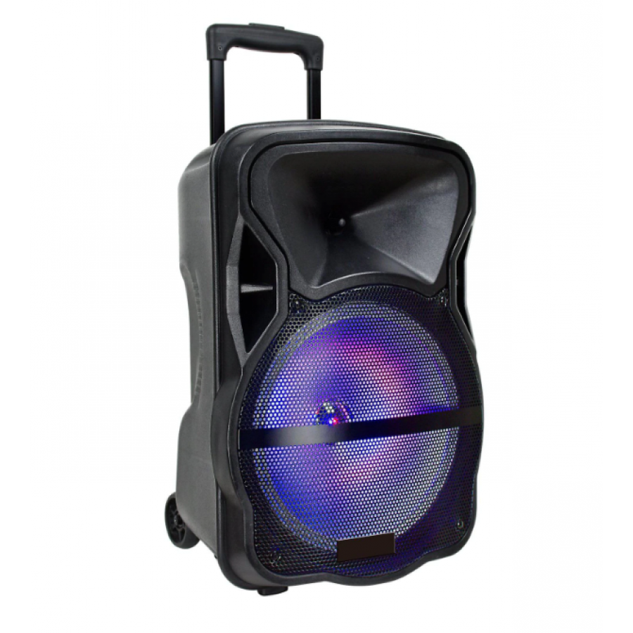 Boxa Portabila, Putere 1000W, Lumini Disco, Accesorii Incluse, Negru