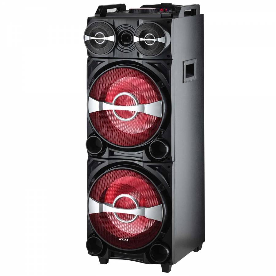 Boxa activa portabila Akai DJ-222 cu BT, Efect DJ, baterie, TrolleR