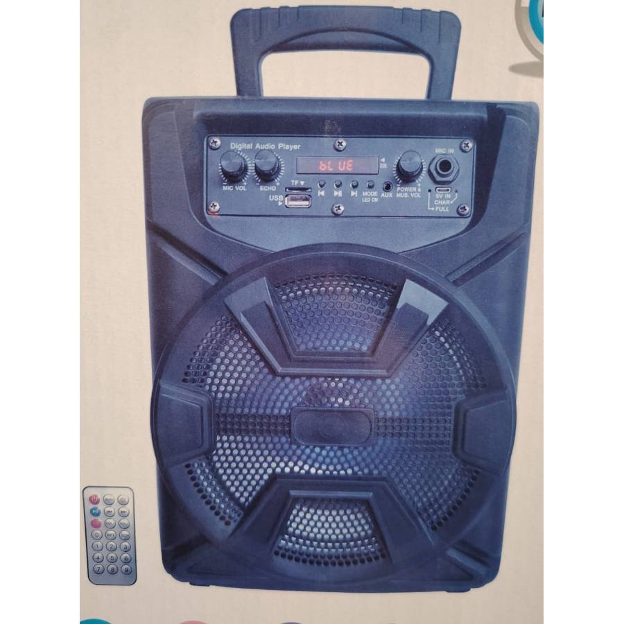 Boxa portabila cu telecomanda,  USB/TF, FM/RADIO, mic input 40w pmpo