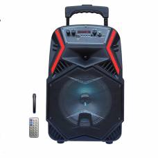 Boxa portabila tip troller cu bluetooth Lige B84 + Microfon si telecomanda incluse DC5V 150W, Neagra