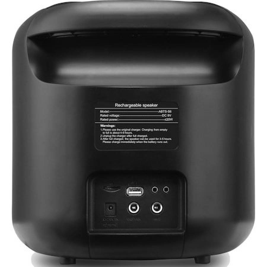 Boxa portabila activa, Bluetooth 5.0 20W Negru, design modern