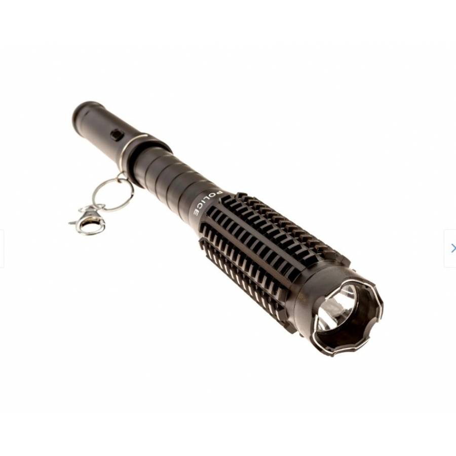 Lanterna led tip baston si electrosoc din aluminiu 10.000kv 1118